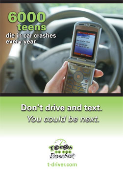 Don't Drive and Text poster - standard